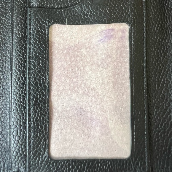 Cole Haan clutch wallet. Soft black pebbles leather lined with pink suede - Picture 8 of 8